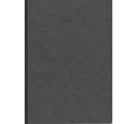 Clairefontaine 795465C Collection Age Bag Un taccuino Cousu Dos Toilé grigio - A5 14,8x21 cm - 192 pagine rigate - carta bianca 90g - copertina in carta lustrée a grana grossa effetto cuoio