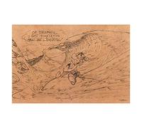 Clairefontaine 813005C - Sottomano in cartone 60x40 cm - Home Office ''Astérix Crayons Kraft''