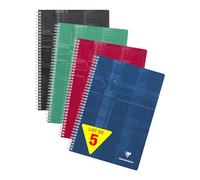 Clairefontaine 8172Cpack - Conf. 5 quaderno spirale A4 21x29,7 cm 224 p 90g