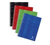 Clairefontaine 8252C Un Quaderno a spirale Perforé - A4+ 22,5x29,7 cm - 160 pagine staccabili a quadretti piccoli - carta bianca 90g - copertina in carta laminata colore casuale