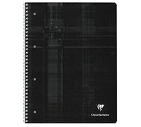 Clairefontaine 8256C Un Quaderno a spirale Perforé - A4+ 22,5x29,7 cm - 160 pagine staccabili rigate - carta bianca 90g - copertina in carta laminata colore casuale
