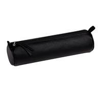 Clairefontaine 8320C Trousse rotonda in vera pelle, color Nero