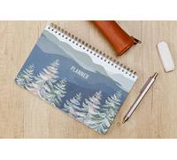 Clairefontaine Blocco planner La Vie en Vosges – 22 x 14 cm, 53 fogli, rilegatura integrale