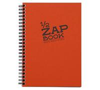 Clairefontaine 8349C - Quaderno a spirale 1/2 Zap Book 80 fogli 100% riciclato bianco 14.8x21 cm 80 g, copertina di colore casuale