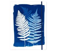 Clairefontaine 83512C-Cartelletta con elastico 22X31cm,a 3 lembi per documenti A4, motivo floreale/cianotipo-Pratico resistente per documenti-Ideale per ufficio archiviazione organizzazione-Cyanotype