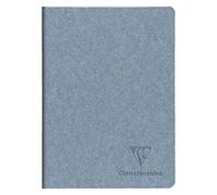 Clairefontaine 83516C - Taccuino rilegato a filo copertina carta Jeans - A5 14,8X21cm 96 pagine a righe carta avorio 90g - con aletta - Collezione Jeans&Cocoa