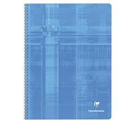 Clairefontaine 8351C Un Quaderno a spirale - 24x32 cm - 180 pagine a quadretti grandi - carta bianca 90g - copertina in carta laminata colore casuale