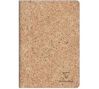 Clairefontaine 83523C - Un quaderno cucito cucito filo di carta a base di conchiglie di cacao - A4 21 x 29,7 cm 96 pagine righe carta avorio 90 g - con patta - Collezione Jeans&Cocoa