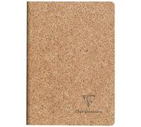 Clairefontaine 83525C - Un taccuino rilegato a filo copertina di carta a base di gusci di cacao - A6 10,5x14,8 cm 96 pagine a righe carta avorio 90g - con alette - Collezione Jeans&Cocoa