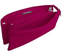 Clairefontaine 8489C Astuccio piatto in tessuto con 3 scomparti, color Fragola