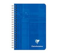 Clairefontaine 8500C pacco da 5 Quaderni con Spirale - 9x14 cm - 180 Pagine Bianche - Carta Bianca 90 g - Copertina Plastificata - Colori Assortiti
