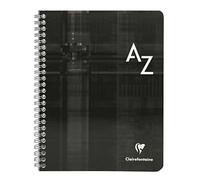Clairefontaine 8948C Una rubrica a spirale - 17x22 cm - 100 pagine a quadretti grandi - Carta Bianca 90g - copertina in carta laminata - colore casuale