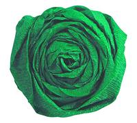 Clairefontaine 903074C -Pacco da 10 fogli di Carta Crespa-Colore verde Bottiglia- Formato 2,50x0,50m- lavori carta crespatura 60% - Elastica e Resistente - hobby creativo, Bricolage e Attività Manuali