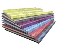 Clairefontaine 9046C Un QUADERNO Brochure Rembordée rigido - A4 21x29, 7 cm - 192 pagine a righe - Carta Bianca 90g - copertina in carta laminata colore casuale