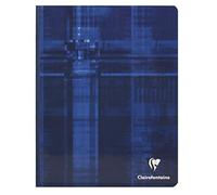 Clairefontaine 922C Un QUADERNO Brochure Dos Toilé - 16, 5x21 cm - 192 pagine a quadretti piccoli con margini - Carta Bianca 90g - copertina in carta laminata colore casuale