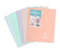 Clairefontaine 951481C Un quaderno a punto metallico Koverbook Blu - 17x22 cm - 96 pagine a quadretti grandi - Carta Bianca 90g - copertina in polipropilene opaco - colore casuale