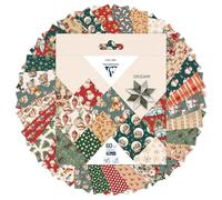 Clairefontaine 95639C - ORIGAMI, Pochette de 60 feuilles 15x15cm 70g, Souvenirs de Noël