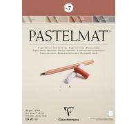 Clairefontaine 96052C Blocco collato Pastelmat n°7 - 12 Fogli di carta Speciale per Pastelli secchi - 18x24 cm 360g - 4 Colori Assortiti - Divisori in carta Cristal