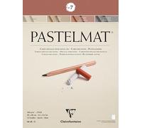 Clairefontaine 96054C Blocco collato Pastelmat n°7 - 12 Fogli di carta Speciale per Pastelli secchi - 30x40 cm 360g - 4 Colori Assortiti - Divisori in carta Cristal