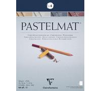 Clairefontaine 96110C Blocco collato Pastelmat n°4 - 12 Fogli di carta Speciale per Pastelli secchi - 18x24 cm 360g - 4 Colori Assortiti - Divisori in carta Cristal