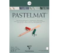 Clairefontaine 96113C Blocco collato Pastelmat n°5 - 12 Fogli di carta Speciale per Pastelli secchi - 18x24 cm 360g - 4 Colori Assortiti - Divisori in carta Cristal