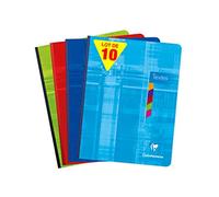 Clairefontaine 9626C - Conf. 10 quaderno 17x22 cm 144 p quad. grandi 90g