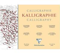 Clairefontaine 96440C - Blocco per calligrafia incollato 25 fogli avorio 30x40 cm 130g