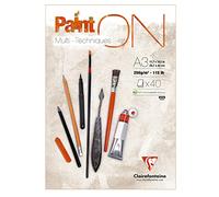 Clairefontaine Paint'On Glued Pad Album per schizzi A3 250 g