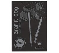 CLAIREFONTAINE 96843C Blocco GRAF IT collato A5 80F 90g cop nera dots