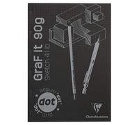 CLAIREFONTAINE 96845C Blocco GRAF IT collato A3 80F 90g cop nera. dots
