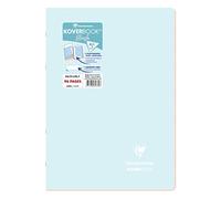 Clairefontaine 971772C Un quaderno a punto metallico Koverbook Blush blu ghiaccio - A4 21x29,7 cm - 96 pagine a righe - carta bianca 90 g - copertina in polipropilene opaco
