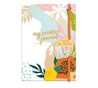 Clairefontaine 97405C - Quaderno "My Creative Joural" con 208 pagine, 14,8 x 21 cm, 90 g/m², colore: Fruity