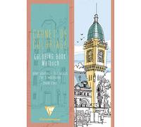 Clairefontaine 97505C - Quaderno de 48 pagine stampate 120g/m² da colorare- Misura A4 (21x29,7 cm) - hobby creativo e album da colorare per adulti e bambini - Tema Villes