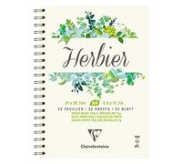 CLAIREFONTAINE 975179C Blocco Spiralato HERBIER. A4. 32F + divisori 180g - NUOVO