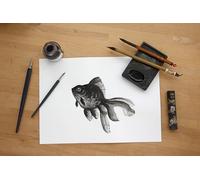 Clairefontaine 975192C - Risma carta da disegno Lavis Technical Drawing liscia bianca 10 fogli 42x59.4 cm 160 g