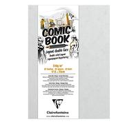 CLAIREFONTAINE 975197C, COMIC BOOK cucito lato lungo LAYOUT, 17.6x25