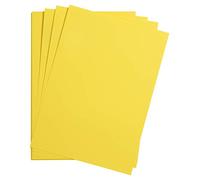 Clairefontaine 975254C Confezione di carta Maya - 25 Fogli di carta da Disegno liscia Giallo limone - A4 21x29,7 cm 185g -Ideale per il Disegno e le Attività Creative