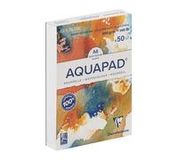 Clairefontaine 975720C Blocco collato Goldline Aquapad - 70 Fogli Carta Acquerello Bianca Grana Medio Fine A5 14,8x21 cm 300g