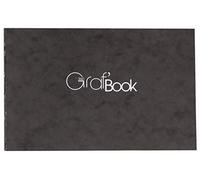 Clairefontaine 975803C - Taccuino cucito Graf'Book 360 ° 100 fogli 11x17 cm carta da disegno bianca 100 g - formato orizzontale