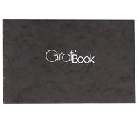 Clairefontaine 975804C - Taccuino cucito Graf'Book 360 ° 100 fogli 15.2x21 cm carta da disegno bianca 100 g - formato orizzontale