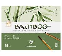 Clairefontaine 975916C - Bloc collé 15F Bambou 250g 42x56cm