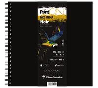 Clairefontaine 975944C, Taccuino Imbottito Integrale, 23,5 x 23,5cm, Nero