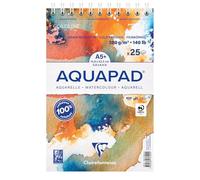 Aquapad Spiralblock Aquarell A5+, 14,8x22,5cm, 300g, 25 Blatt