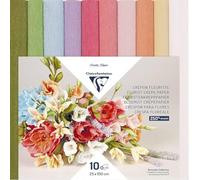 Clairefontaine 995000C 10 Rotoli Carta Crespa 25x100cm 160g Pastello