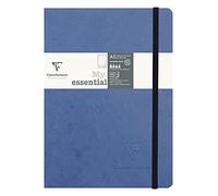 Clairefontaine Age Bag 793434 C Taccuino cucito Retro quadrato piccoli quadretti cover imitazione grana pelle 192 pagine 90 g 14,8 x 21 cm blu