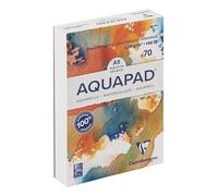 Clairefontaine Aquapad Goldline Aquarellblock A6, 10,5x14,8cm, 300g, 50 Blatt