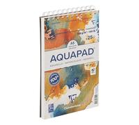 Clairefontaine Aquapad Spiralblock Aquarell A5+, 14,8x22,5cm, 300g, 25 Blatt