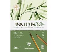 Clairefontaine Bamboo Glued Pad On 1 Side Taccuino da disegno A4 250 g