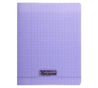 Clairefontaine Calligraphe Calligraph 18177C - Quaderno con rilegatura a quadretti, 24 x 32 cm, 48 pagine a quadretti grandi, carta bianca 90 g, copertina in polipro trasparente
