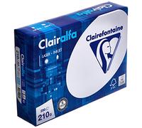 Clairefontaine Clairalfa 2216C 250 Fogli di Carta bianca Formato A4, 210 g per m2, Colore Bianco, 171 CIE